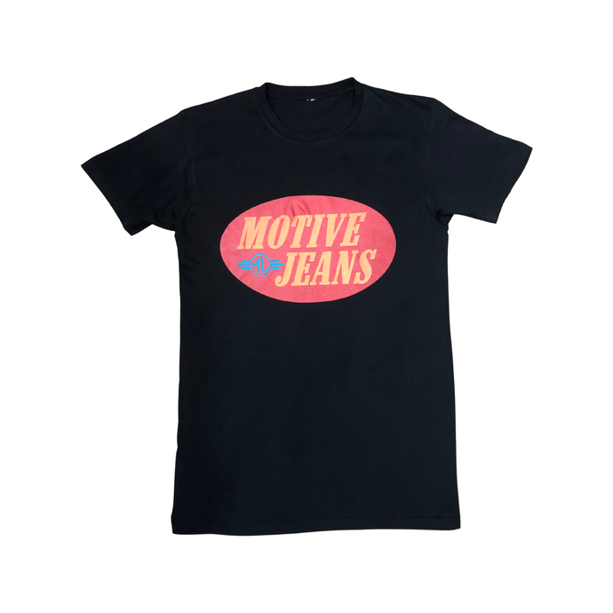 Black/Red Oval T Shirt