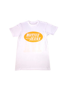 Yellow/White Oval T Shirt